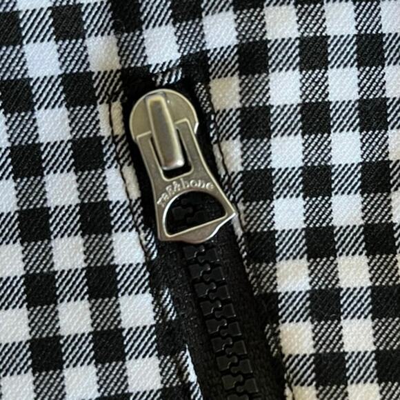 Rag and Bone Simone Gingham Pants checkered zipper pockets 10 academia preppy - Picture 10 of 16